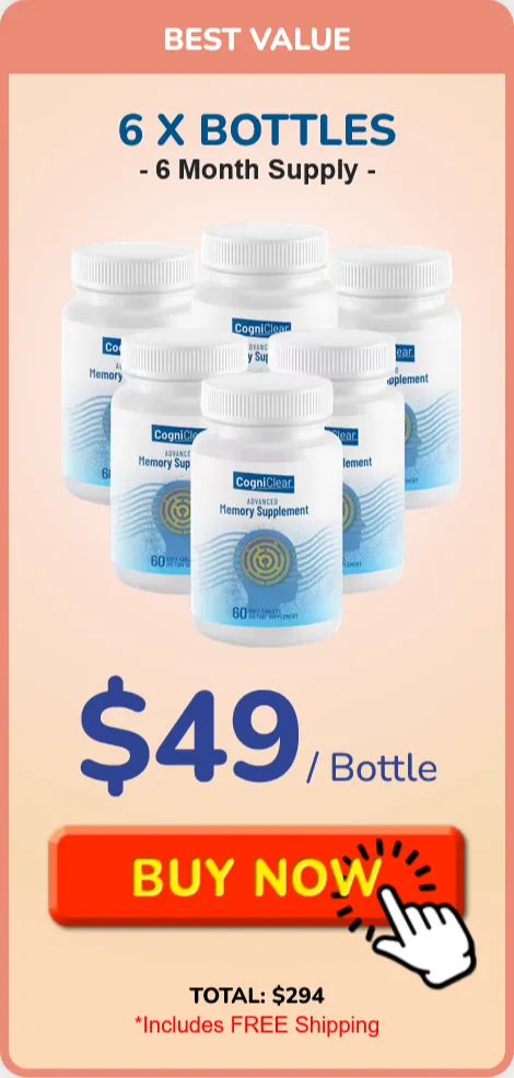 CogniClear  6 bottle pricing